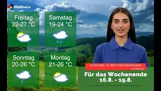 #EifelDreiTV #KI #Wettervorhersage vom 16. bis 19. August