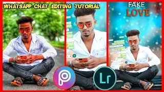 Picsart photo editing Tutorial | WhatsApp chat photo editing | By Hb editography