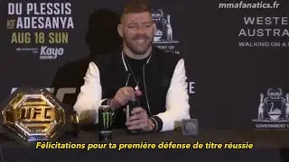 L'interview de Dricus Du Plessis après son combat contre Israel Adesanya (en français)