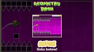 I made GEOMETRY DASH in SCRATCH! #scratch #scratchprogramming  #shorts