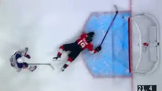 Matthew Tkachuk saves a goal but only for a second. McDavid nails the empty net.
