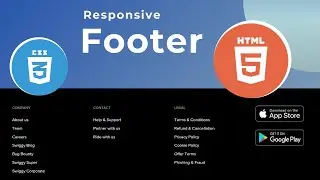 Build a Modern Footer - Using HTML & CSS
