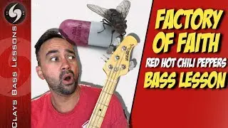 FACTORY OF FAITH - 🎸BASS lesson with TABS - RHCP🌶🌶
