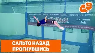 Как сделать прыжок САЛЬТО НАЗАД ПРОГНУВШИСЬ