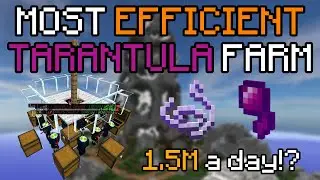 HOW TO BUILD the MOST EFFICIENT TARANTULA MINION Farm! | Hypixel Skyblock