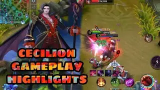 CECILION GAMEPLAY HIGHLIGHTS - King of Lategame ( Mobile legend )