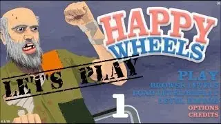 Let's play - Happy wheels! Episode 1: Dinosaurs and Jousting!
