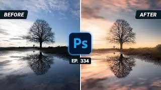 Add LONG EXPOSURE Look with VIBRANT Sunset Colors in Photoshop | QE 