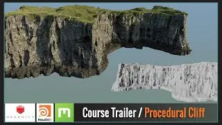 SideFX Houdini / Procedural Cliff -  Course Trailer