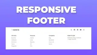 Cómo hacer un Footer Responsive con HTML y CSS
