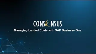 Managing Landed Costs with SAP Business One