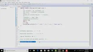 Common operators in Java #7