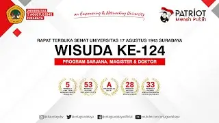Wisuda ke-124 Program Sarjana, Magister dan Doktor Untag Surabaya