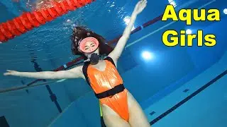 High Cut Swimsuit Scuba Girl