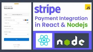 Stripe Payment Gateway Integration in React and Nodejs | Hindi | Stripe-Hosted and Embedded Checkout