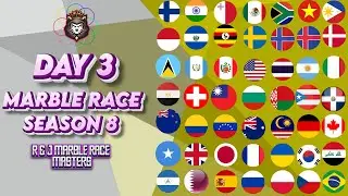 MARBLE RACE DAY 3 SEASON 8 in Algodoo / R & J MARBLE RACE MASTER