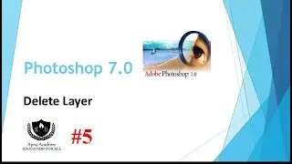 How to Delete Layer in Adobe Photoshop| #5|Full Course