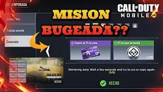 DESAFIO: RETRIEVING DATA. WAIT A FEW SECONDS AND TRY TO CUT OR COPY AGAIN 🥇 | Call Of Duty Mobile
