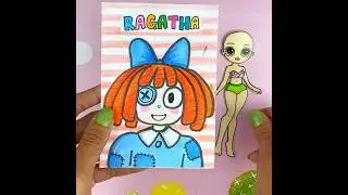 The Amazing Digital Circus Ragatha outfit blindbag #paperdoll #unboxing