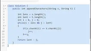 6246. Append Characters to String to Make Subsequence  || LeetCode Contest  #code #contest #leetcode