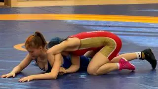 U-15 WW Girls wrestling, 54 kg, Gold, Varvara Malysheva (RUS) - Valeriya Andreyeva (RUS)