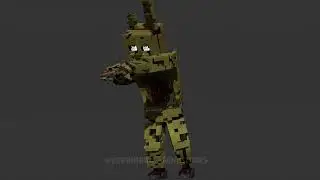 Springtrap walkcycle test de rig y animación.