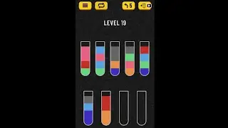 Water Sort Puzzle. Level 19. HD Quality