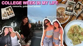 CRAZY week in college (concert, going out, school) 🎸⭐️😵‍💫