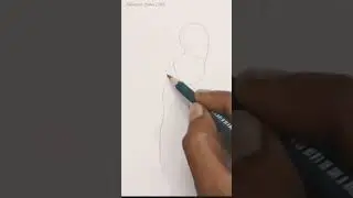 how to draw a easy girl picture ॥ #art #drawing  #shorts