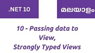10 - .NET 10 MVC: Passing Data from Controller to View | Strongly Typed Views Explained