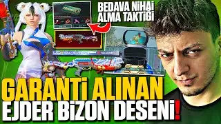 YENİ GARANTİ ALINABİLEN YENİ EJDER BİZON DESENİ GELDİ!! FULLEDİK!! PUBG Mobile