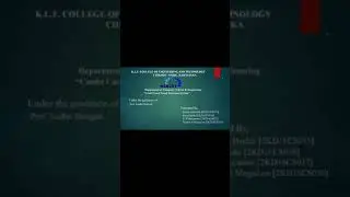 Final year students project presentation through online mode
