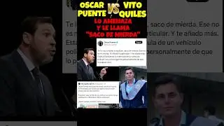 OSCAR PUENTE INSULTA VITO QUILES "SACO DE MIERD*" #oscarpuente #psoe #vito #twitter #sanchez #shorts