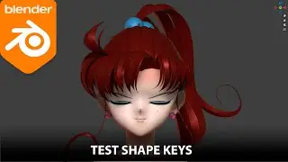 Probando algunas Shape Keys en Sailor Jupiter