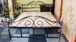 fitting type metal iron queen bed 2024