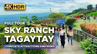 Ride All You Can at SKY RANCH TAGAYTAY | The Only Amusement Park with STUNNING Views!【4K HDR】