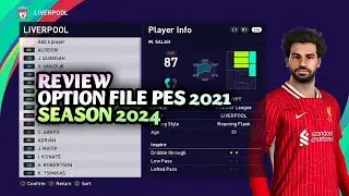PES 2021 - REVIEW OPTION FILE PES 2021 SEASON 2024 PS4