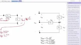 FEC24D Voltage and Current Conversion Between Line and Phase in Y Connected Load