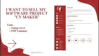 CV Resume Builder Using PHP & MySQL | Generate CV resume in PHP | CV Generator | 