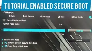 Tutorial Enable Secure Boot di ( Mobo Asrock B550M Pro 4)