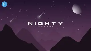 Vector illustration tutorial in pixellab || Night sky background in pixellab