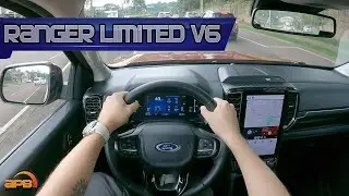 '2024 FORD RANGER [LIMITED] V6 TURBO-DIESEL | POV NIGHT RIDE TEST DRIVE IN CURITIBA/BRAZIL!