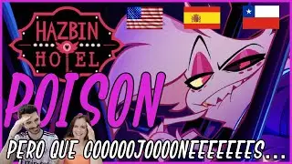 Spaniards react to Latin American vs. Spanish vs. English dubbing of Hazbin Hotel - Poison