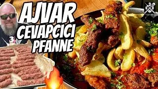NATIONALGERICHT  Kroatiens CEVAPE Pfanne in Ajvarsauce - 030 BBQ
