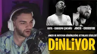 Ebonivon - Joker ve Rota'nın Birbirlerine Attığı Diss Şarkılarını Dinliyor /CROSSFIRE CROSSPU ÇOCUĞU