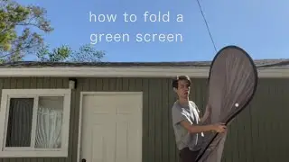 how to fold a green screen
