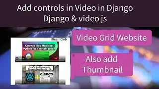 video in django | video player in Django