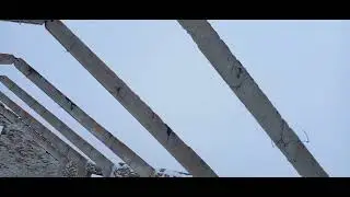 Прогулка на лыжах к старому гаражу