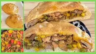 Mini Pies with marinated meat for Shish Kebob   Мини Пирожки  с маринованным мясом для шашлыка