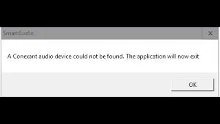 conexant audio device error !! fixed